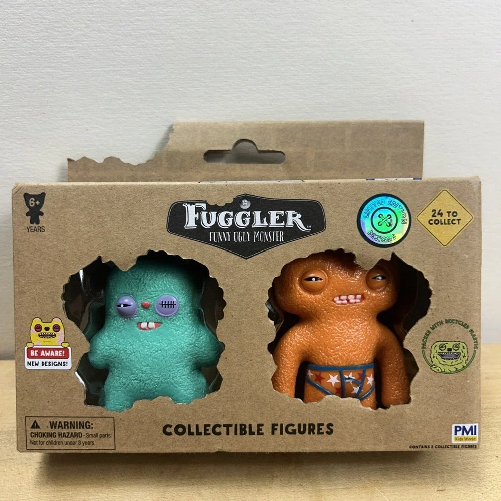 NEW IN BOX Fuggler Funny Ugly Monster Collectible Figure 2 Pack‎ Limited Edition